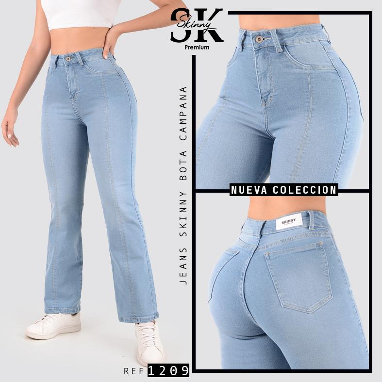 JEANS SKINNY TIRO ALTO 1209
