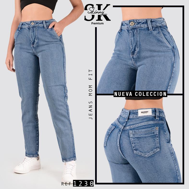 JEANS MOM TIRO ALTO 1230