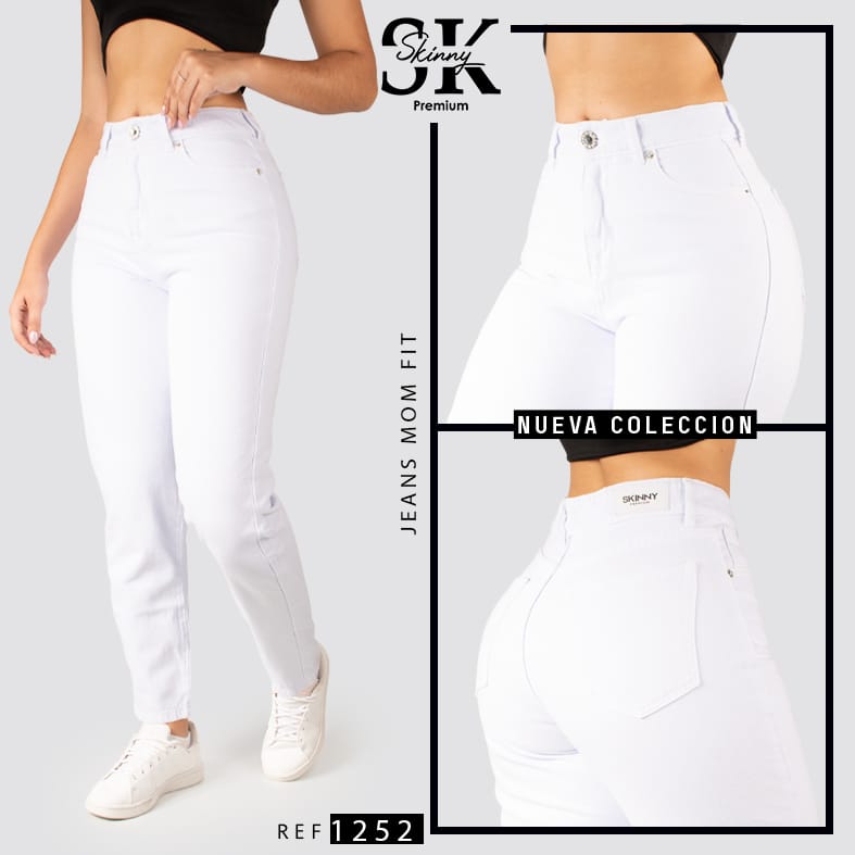 JEAN MOM FIT RIGIDO TIRO ALTO 1252