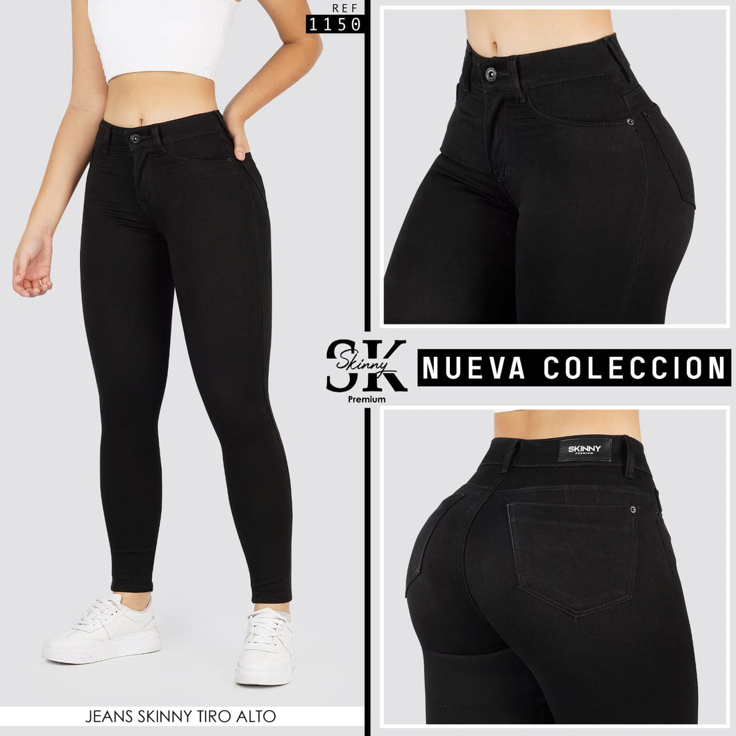 JEANS SKINNY TIRO ALTO 1150